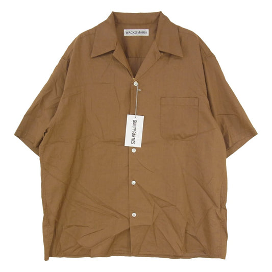 WACKO MARIA ワコマリア 26SS 26SS-WMS-OC19 SOKTAS OPEN COLLAR SHIRT S/S ソクタス オープンカラー 半袖 シャツ ブラウン系 XL【中古】