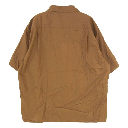 WACKO MARIA ワコマリア 26SS 26SS-WMS-OC19 SOKTAS OPEN COLLAR SHIRT S/S ソクタス オープンカラー 半袖 シャツ ブラウン系 XL【中古】