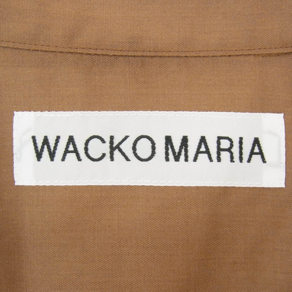 WACKO MARIA ワコマリア 26SS 26SS-WMS-OC19 SOKTAS OPEN COLLAR SHIRT S/S ソクタス オープンカラー 半袖 シャツ ブラウン系 XL【中古】