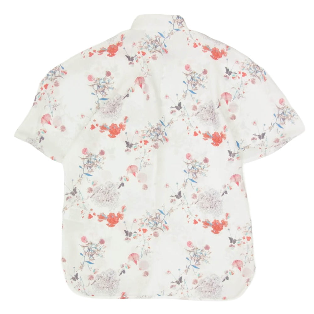 マメクロゴウチ 20SS MM20PS-SH702 Flower Printed Blouse フラワープリントブラウス 半袖 シャツ ホワイト系 1【中古】