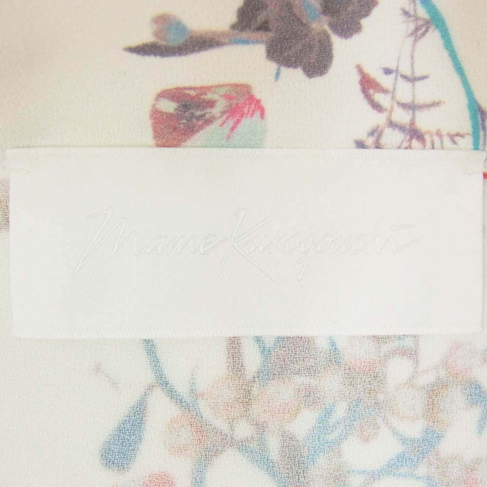 マメクロゴウチ 20SS MM20PS-SH702 Flower Printed Blouse フラワープリントブラウス 半袖 シャツ ホワイト系 1【中古】