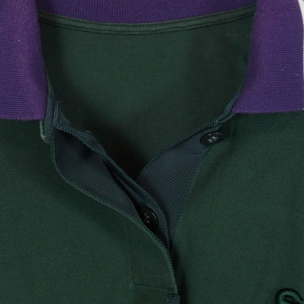 Sacai サカイ 21SS 21-05558 Jersey Polo Shirt Sロゴ ジャージー 半袖 ポロシャツ グリーン系 1【中古】