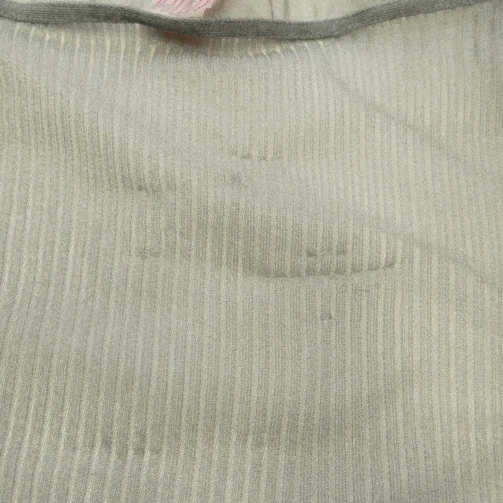 フェティコ 25AW FTC252-0709 SHEER GATHERED KNIT TOP シアーギャザー ニットトップ カットソー グレー系 1【中古】