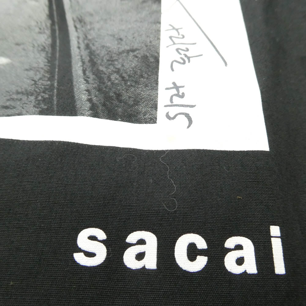 Sacai サカイ 25SS 25-07682 James Dean Cotton Poplin Pullover ジェームスディーン コットン ポッピン プルオーバー ノースリーブ ブラック系 1【中古】