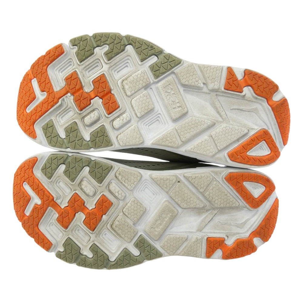 HOKA ONE ONE ホカ オネオネ 1093756 W CLIFTON 5 Vapor Blue/Wrought Iron クリフトン ローカット ランニング シューズ スニーカー グレー系 マルチカラー系 24cm【中古】