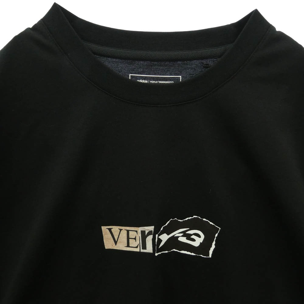 Y-3 Yohji Yamamoto ワイスリー ヨウジヤマモト 26SS KQ9750 GFX SHORT SLEEVE TEE フロントプリント 半袖 Tシャツ ブラック系 L【極上美品】【中古】