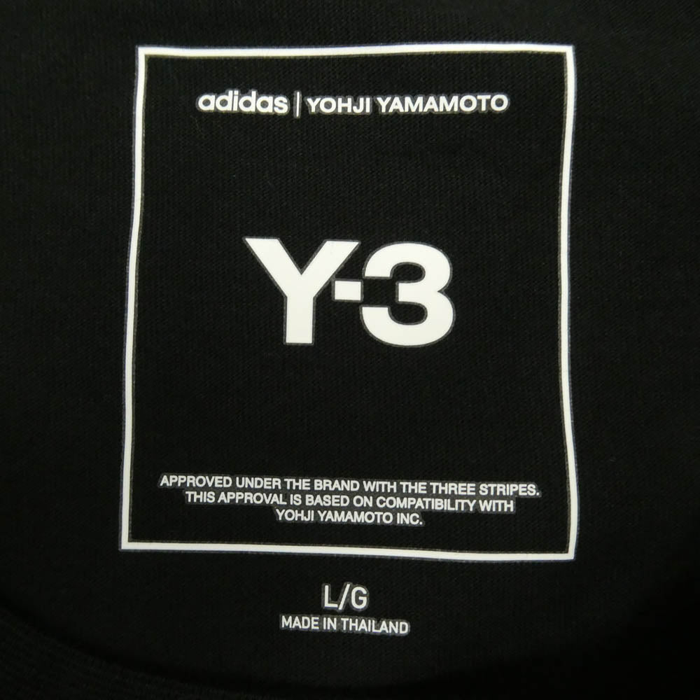 Y-3 Yohji Yamamoto ワイスリー ヨウジヤマモト 26AW KR2223 GFX SHORT SLEEVE TEE ロゴグラフィック サイドプリント 半袖 Tシャツ ブラック系 L【極上美品】【中古】