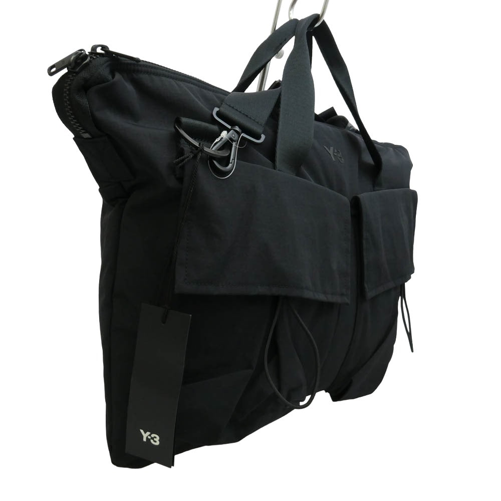 Y-3 Yohji Yamamoto ワイスリー ヨウジヤマモト 26AW KD0212 UTILITY MESSENGER BAG リップストップ ユーティリティー ショルダー メッセンジャー バッグ ブラック系【極上美品】【中古】