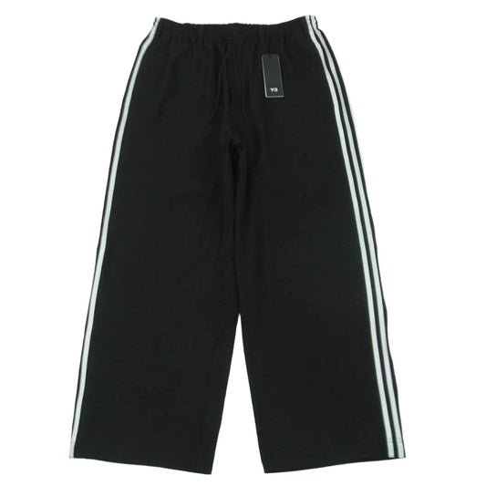 Y-3 Yohji Yamamoto ワイスリー ヨウジヤマモト 25AW JW7353 SPORT UNIFORM PANTS 3-STRIPES 3ストライプス スポーツ ユニフォーム パンツ ブラック系 ホワイト系 M【極上美品】【中古】