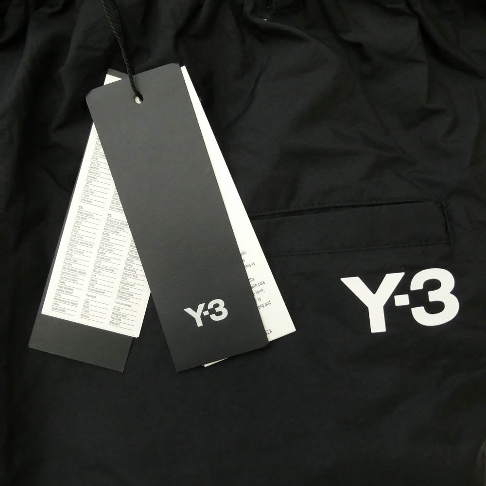 Y-3 Yohji Yamamoto ワイスリー ヨウジヤマモト KF1087 NYLON WIRED 3 STRIPES CARGO PANTS 3ストライプス ナイロン ワイヤー カーゴパンツ ブラック系 M【極上美品】【中古】