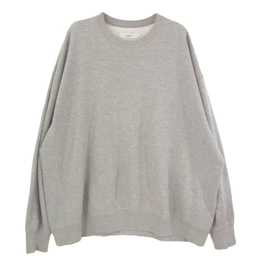 GRAPHPAPER グラフペーパー LOOPWHEELER ループウィラー 22AW GU223-70111 x LOOPWHEELER ループウィラー Classic Crew Neck Sweat クラシック クルーネック スウェット グレー系 F【中古】