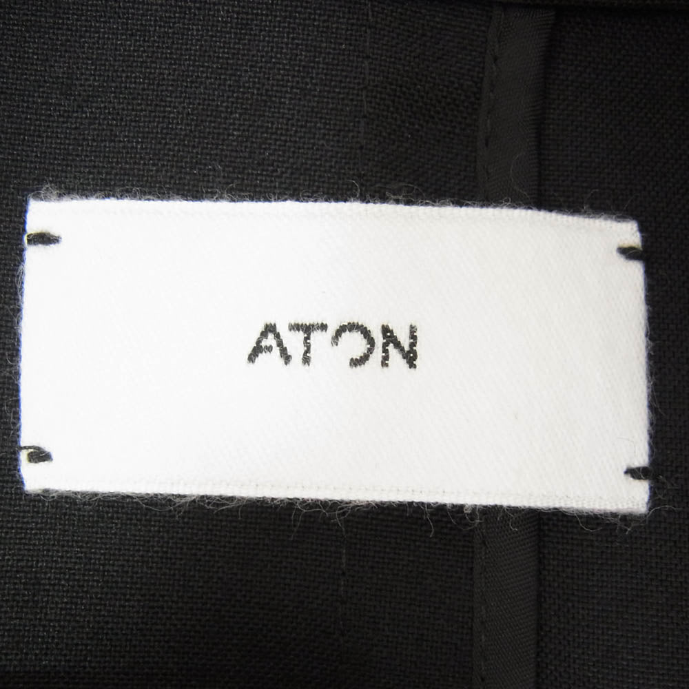 ATON エイトン JKAGLM6910 H BEAUTY&YOUTH エイチ別注 TAILORED JACKET WOOL ウール100％ テーラードジャケット ブラック系 6【中古】