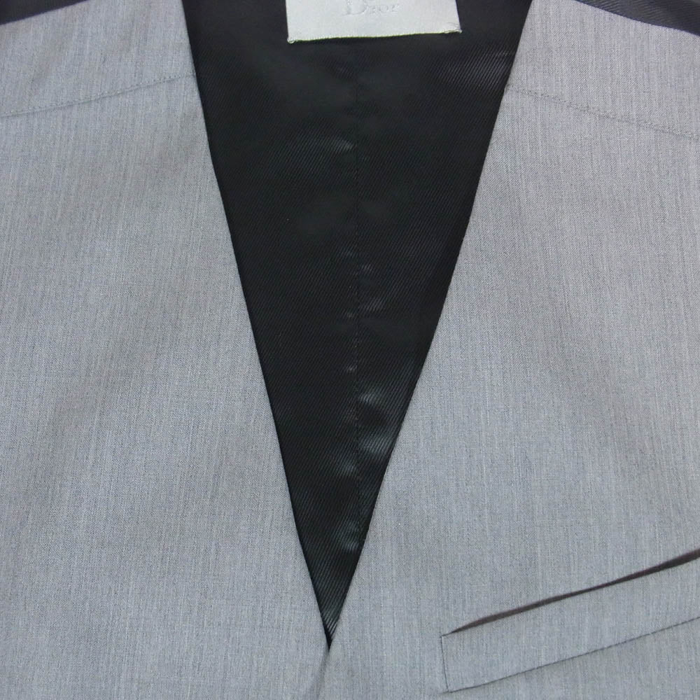 DIOR HOMME ディオールオム 08SS 8E3160310558 Kris Van Assche Archive Vest Gilet クリスヴァンアッシュ期 アーカイブ バイカラー ベスト ジレ グレー系 44【中古】 DIOR HOMME ディオールオム 08SS 8E3160310558 Kris Van Assche