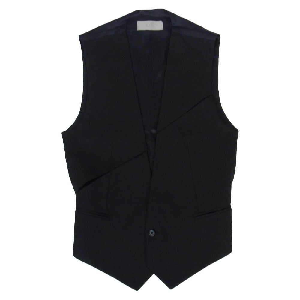 DIOR HOMME ディオールオム 09SS 9E3160500687 Kris Van Assche Archive Vest Gilet クリスヴァンアッシュ期 アーカイブ ベスト ジレ ブラック系 44【中古】