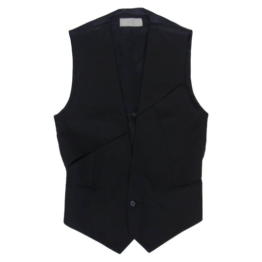 DIOR HOMME ディオールオム 09SS 9E3160500687 Kris Van Assche Archive Vest Gilet クリスヴァンアッシュ期 アーカイブ ベスト ジレ ブラック系 44【中古】