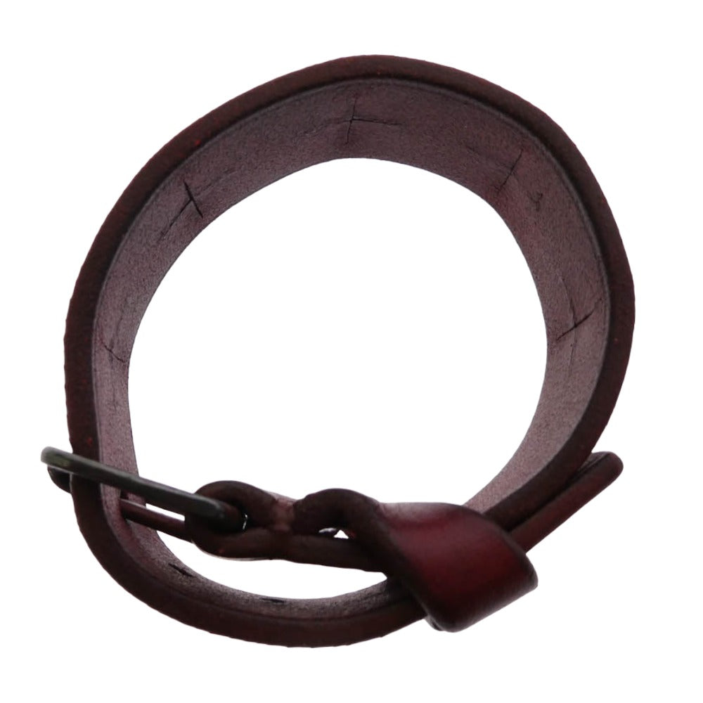 MA+ エムエークロス Wrist Band Leather Bracelet リスト バンド レザー ブレスレット ボルドー レッド系【中古】