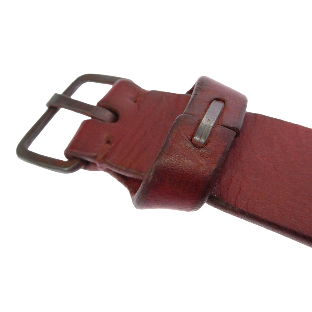 MA+ エムエークロス Wrist Band Leather Bracelet リスト バンド レザー ブレスレット ボルドー レッド系【中古】