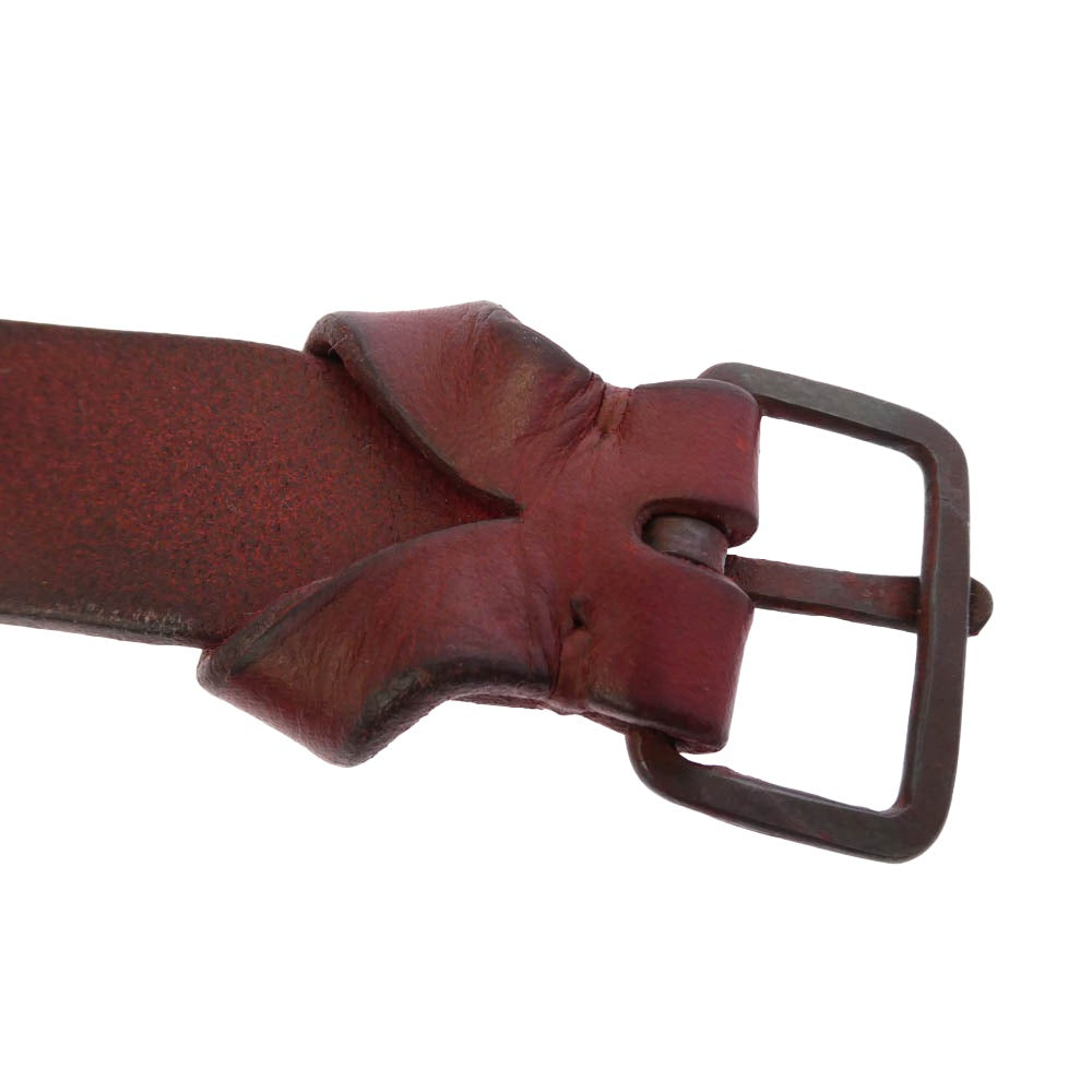 MA+ エムエークロス Wrist Band Leather Bracelet リスト バンド レザー ブレスレット ボルドー レッド系【中古】