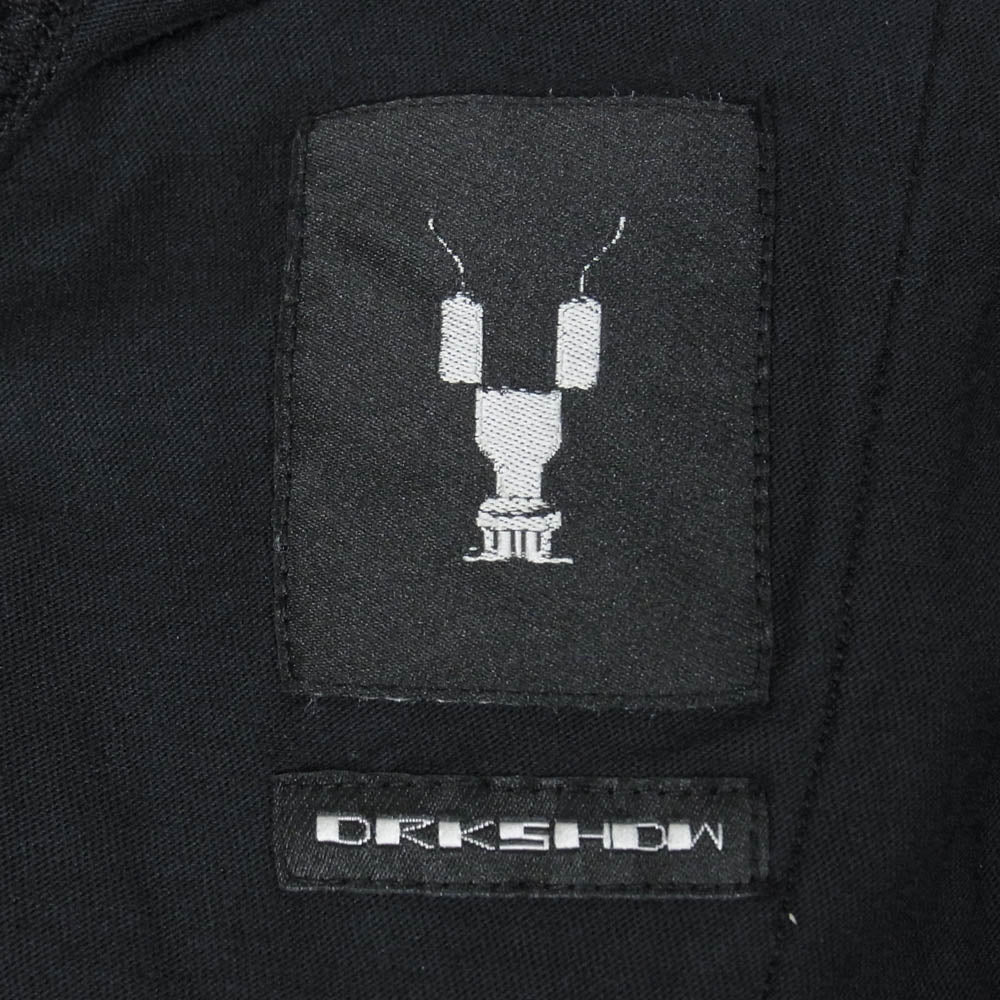 Rick Owens リックオウエンス 19SS DU19S4394-RN DRKSHDW PRISONNER DRAWSTRING ダークシャドウ プリズナードローストリング サルエル イージー パンツ ブラック ブラック系 S【中古】