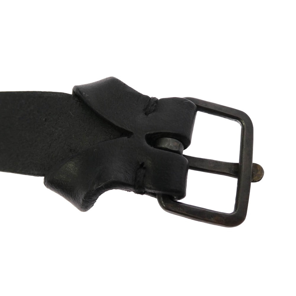 MA+ エムエークロス Wrist Band Leather Bracelet リスト バンド レザー ブレスレット ブラック ブラック系【中古】