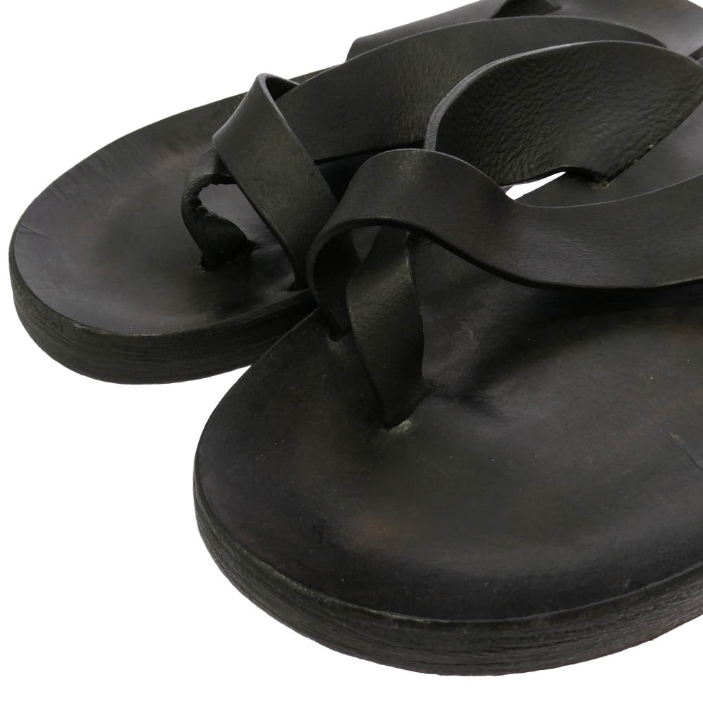 MA+ エムエークロス Leather Beach Sandal レザー ビーチ サンダル 41 ブラック系 41【中古】