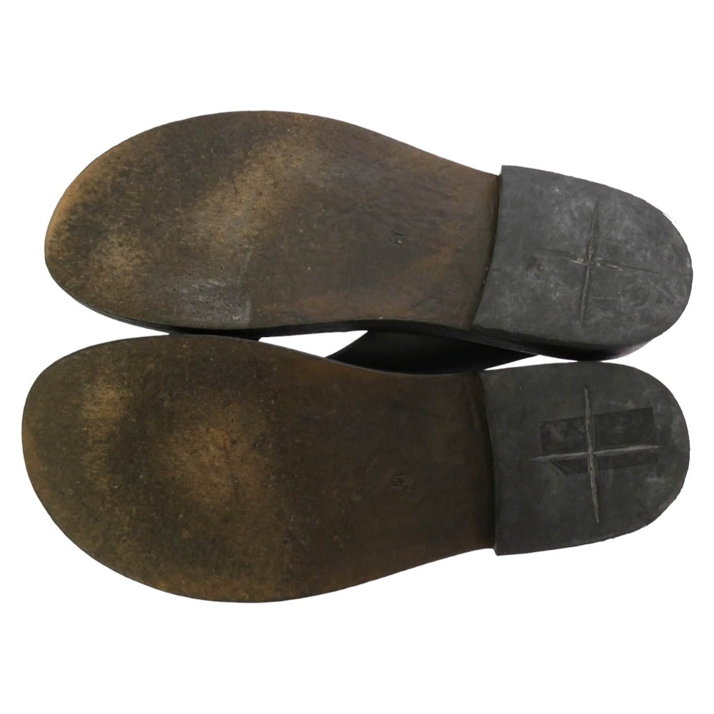 MA+ エムエークロス Leather Beach Sandal レザー ビーチ サンダル 41 ブラック系 41【中古】