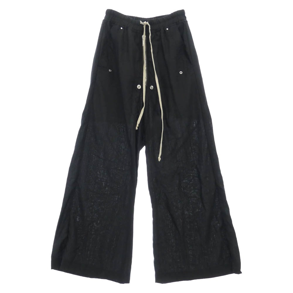 Rick Owens リックオウエンス 26SS RU01F2366-WG WIDE BELA PANTS ドローストリング ワイド ベラ パンツ ブラック系 36 IT44【中古】