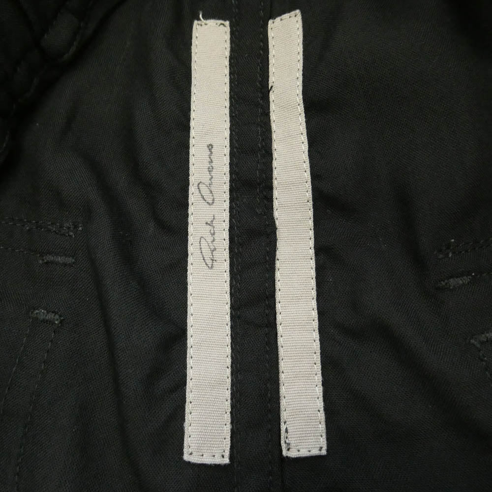 Rick Owens リックオウエンス 26SS RU01F2366-WG WIDE BELA PANTS ドローストリング ワイド ベラ パンツ ブラック系 36 IT44【中古】