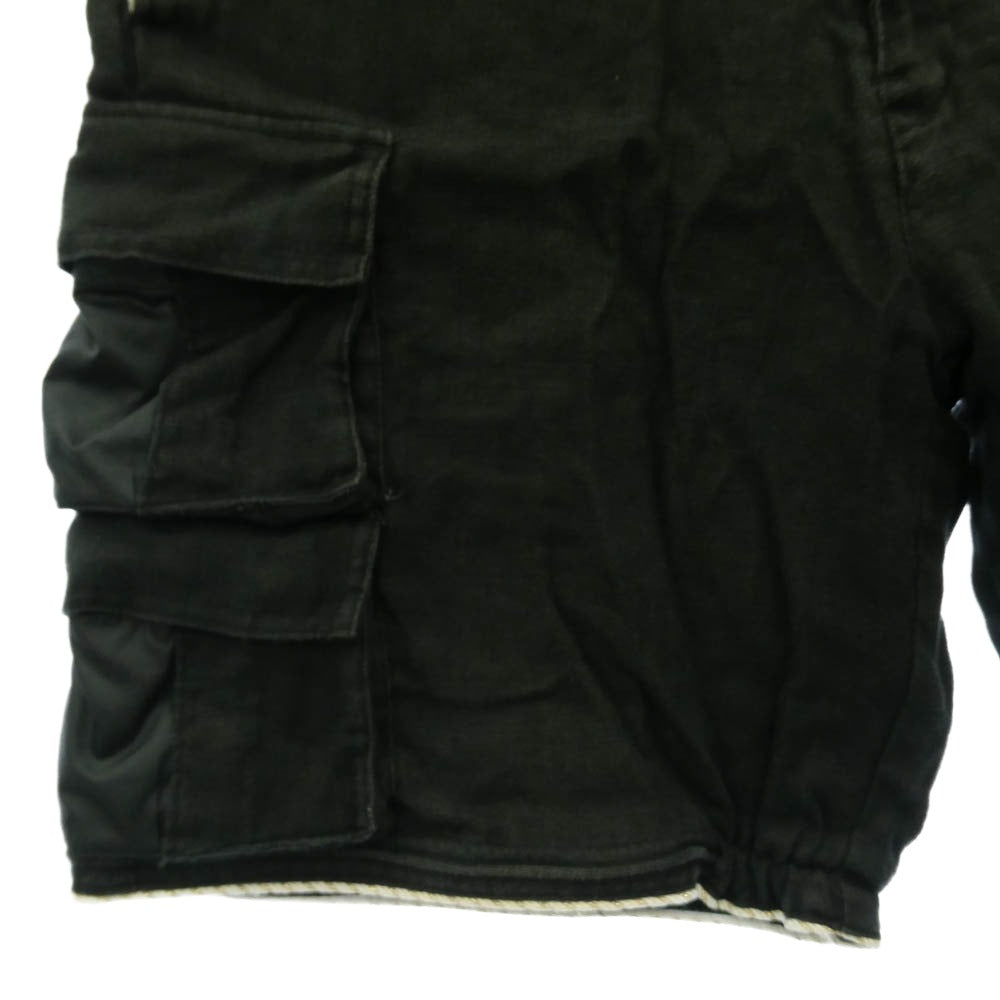 シャンティ リネン ハーフパンツ ショーツ ブラック系 L【中古】