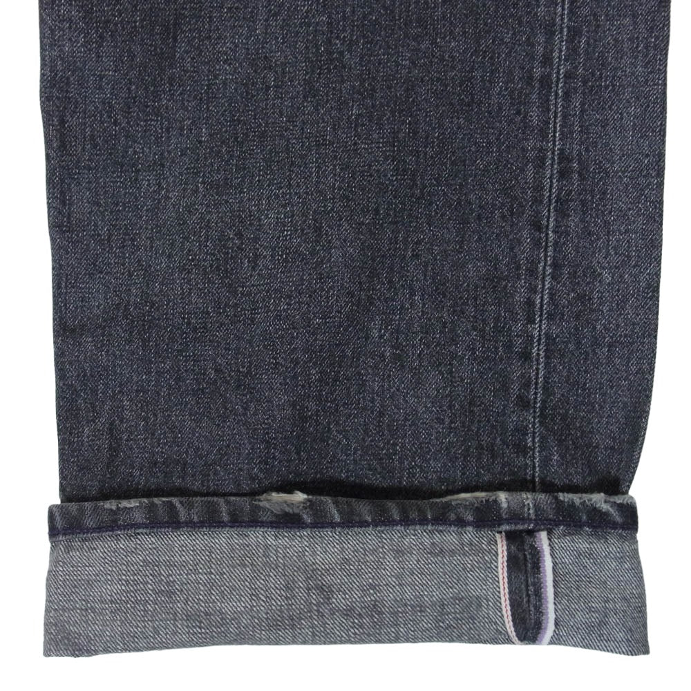 NEIGHBORHOOD ネイバーフッド DCNH-PT-10 BASIC ベーシック SAVAGE サベージ ダメージ加工 ブラック デニムパンツ ブラック系 XL【中古】