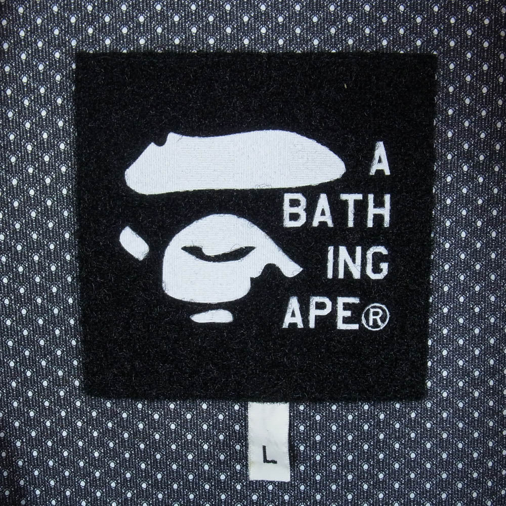 A BATHING APE アベイシングエイプ 00s GORE WINDSTOPPER メルトン ウール ジャケット ダークグレー系 L【中古】