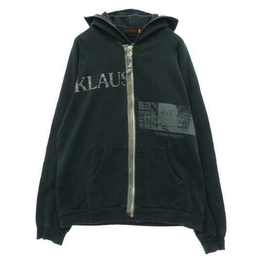 UNDERCOVER アンダーカバー 06ss 6S256-B10 T期 再構築 ジップ アップ パーカー ネイビー系 2【中古】