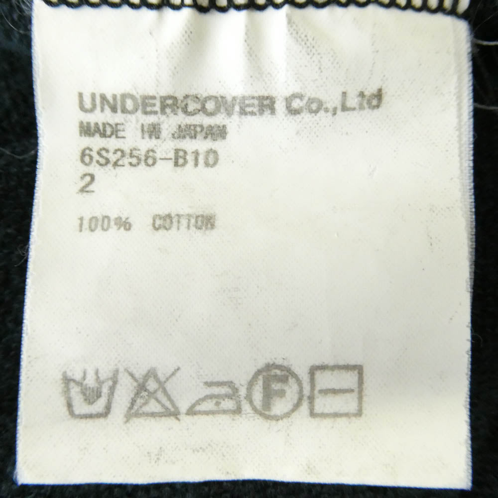 UNDERCOVER アンダーカバー 06ss 6S256-B10 T期 再構築 ジップ アップ パーカー ネイビー系 2【中古】