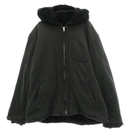 UNDERCOVER アンダーカバー 04aw B206-B2 but beautiful バットビューティフル アーカイブ ワームホール ダメージ加工 ジップアップ パーカー ブラック系 L【中古】