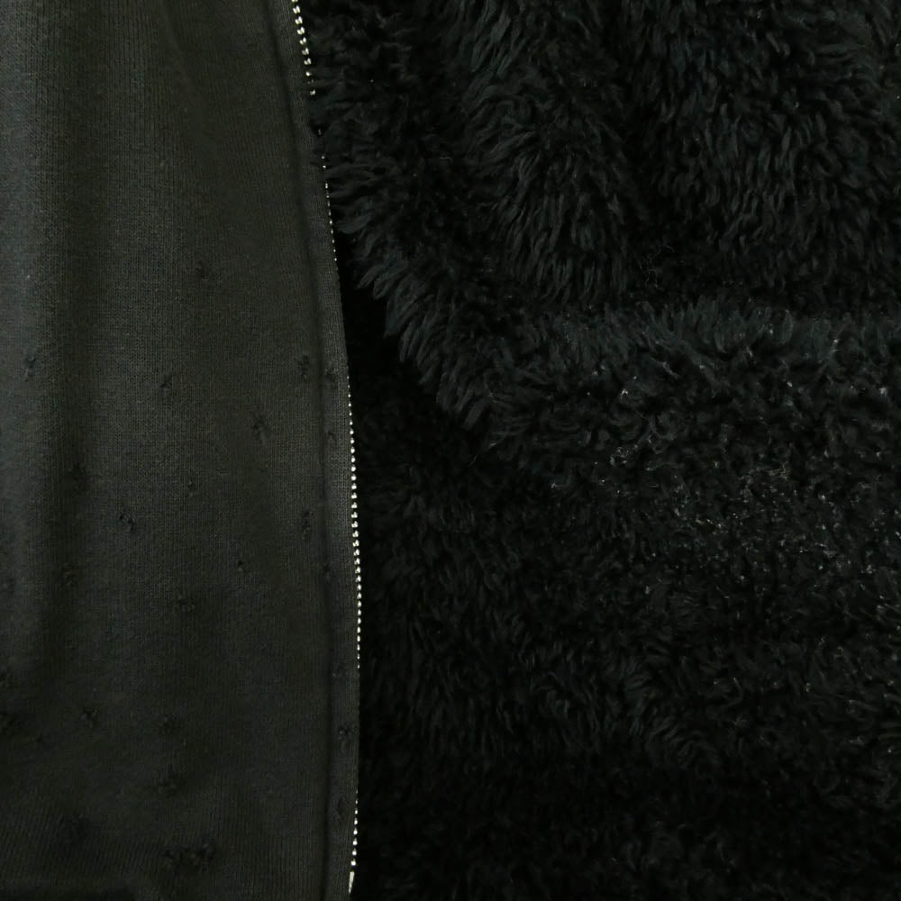 UNDERCOVER アンダーカバー 04aw B206-B2 but beautiful バットビューティフル アーカイブ ワームホール ダメージ加工 ジップアップ パーカー ブラック系 L【中古】
