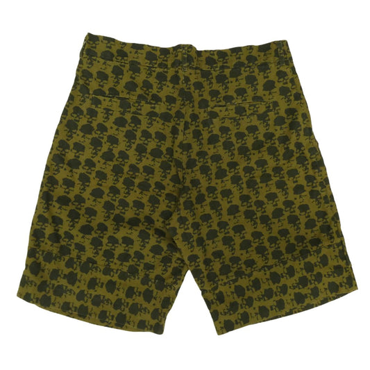 UNDERCOVER アンダーカバー 96ss UC-6S-P-11 Skull Shorts 90s ドクロ期 スカル ハーフパンツ ショーツ グリーン系 不明【中古】