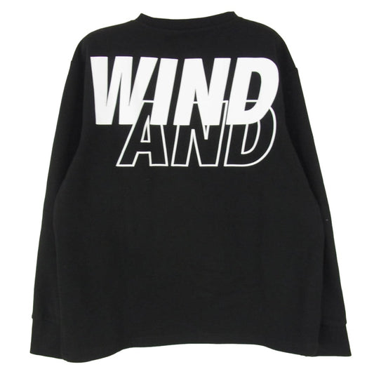 WIND AND SEA ウィンダンシー 26SS WDS-O-TSG-26-Q1-CS-02 Loose Fit Crewneck Sweatshirt ルーズフィット クルーネック 長袖 スウェットシャツ トレーナー ブラック系 M【中古】