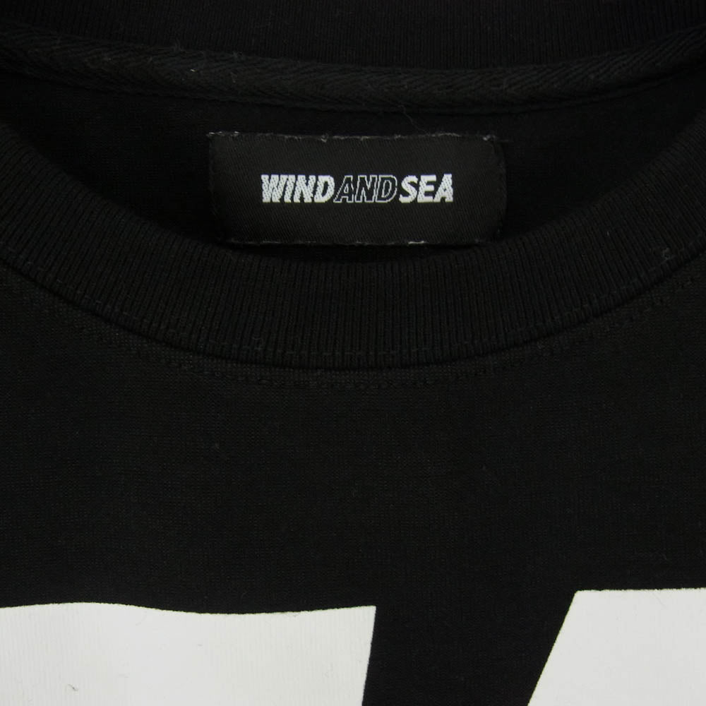 WIND AND SEA ウィンダンシー 26SS WDS-O-TSG-26-Q1-CS-02 Loose Fit Crewneck Sweatshirt ルーズフィット クルーネック 長袖 スウェットシャツ トレーナー ブラック系 M【中古】