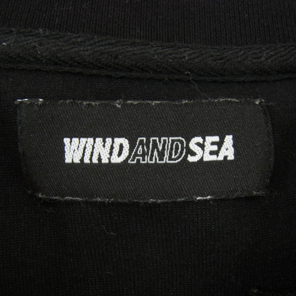 WIND AND SEA ウィンダンシー 26SS WDS-O-TSG-26-Q1-CS-02 Loose Fit Crewneck Sweatshirt ルーズフィット クルーネック 長袖 スウェットシャツ トレーナー ブラック系 M【中古】