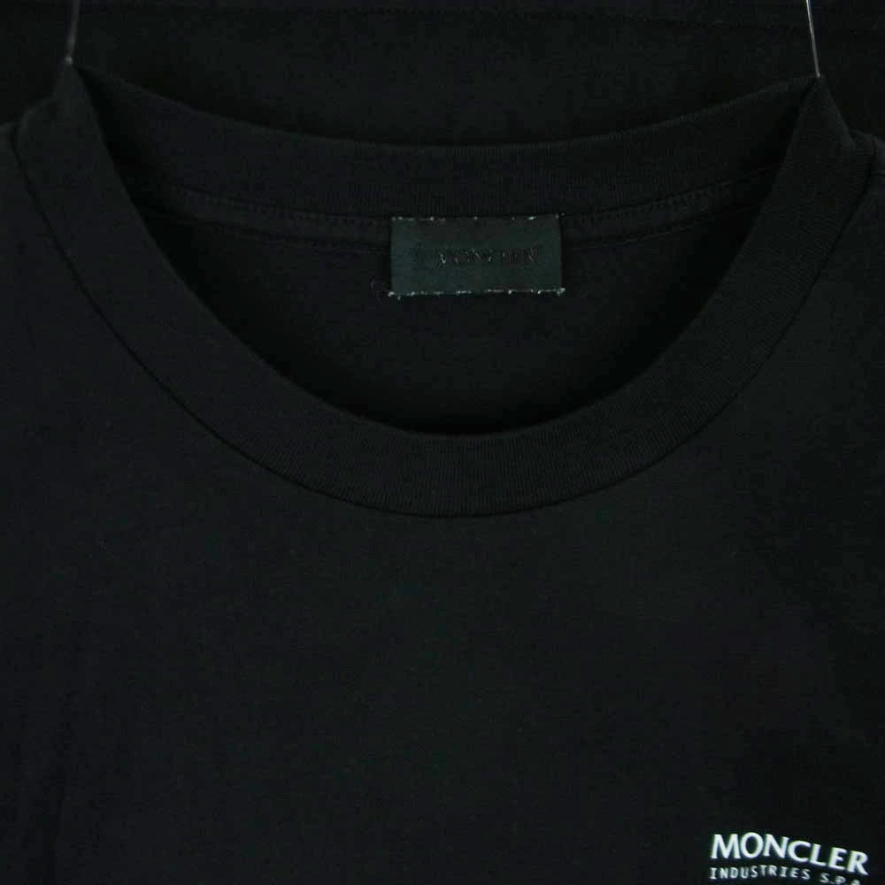 MONCLER モンクレール 24AW J20918D00005 Moncler L/S T-Shirt ロゴ プリント 長袖 Tシャツ カットソー ブラック系 S【中古】