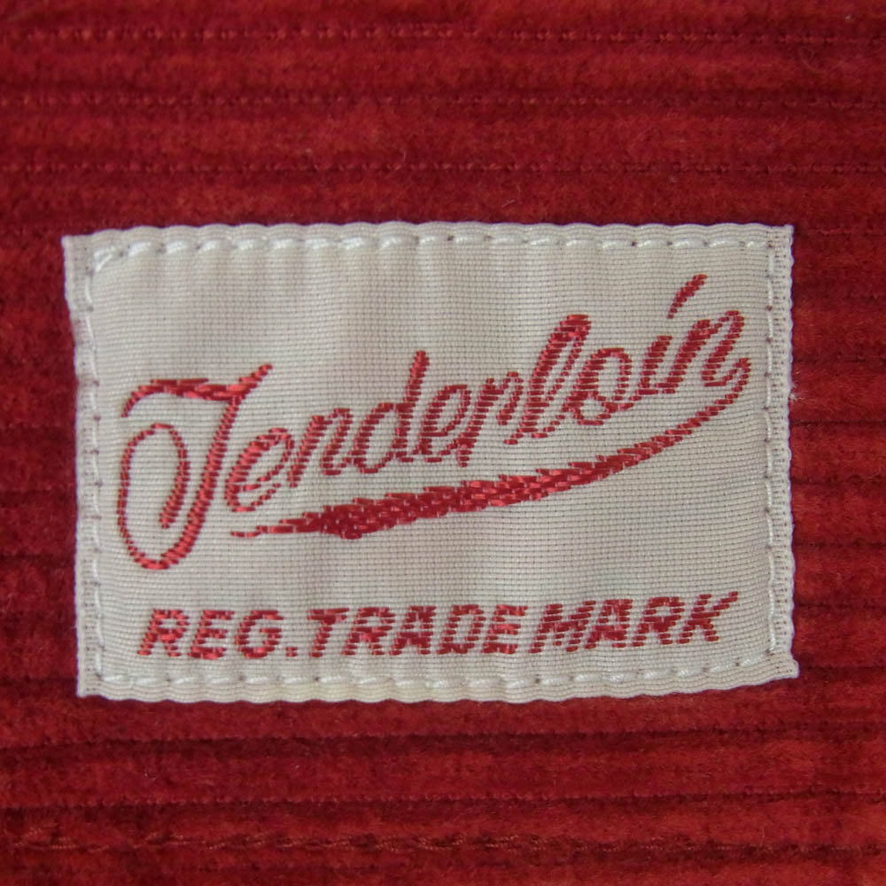 TENDERLOIN テンダーロイン CORDUROY SHT コーデュロイ 長袖 シャツ コットン 日本製 レッド系 XS【中古】