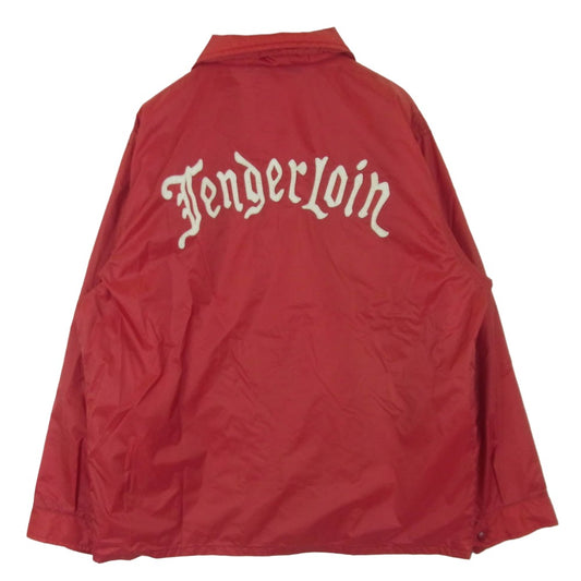 TENDERLOIN テンダーロイン 16AW T-COACH JKT ワッペン バックロゴ ナイロン コーチ ジャケット レッド系 XS【中古】