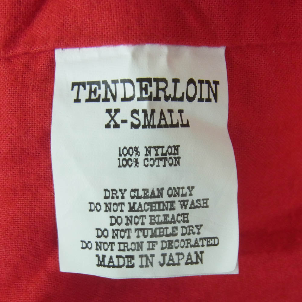 TENDERLOIN テンダーロイン 16AW T-COACH JKT ワッペン バックロゴ ナイロン コーチ ジャケット レッド系 XS【中古】