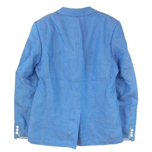 JUNYA WATANABE COMME des GARCONS MAN ジュンヤワタナベコムデギャルソンマン WG-J026 リネン パッチワーク テーラード ジャケット ブルー系 マルチカラー系 M【中古】