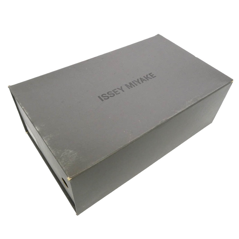 ISSEY MIYAKE イッセイミヤケ センターレースアップ ハイカット レザー シューズ ブラック系 25cm【中古】