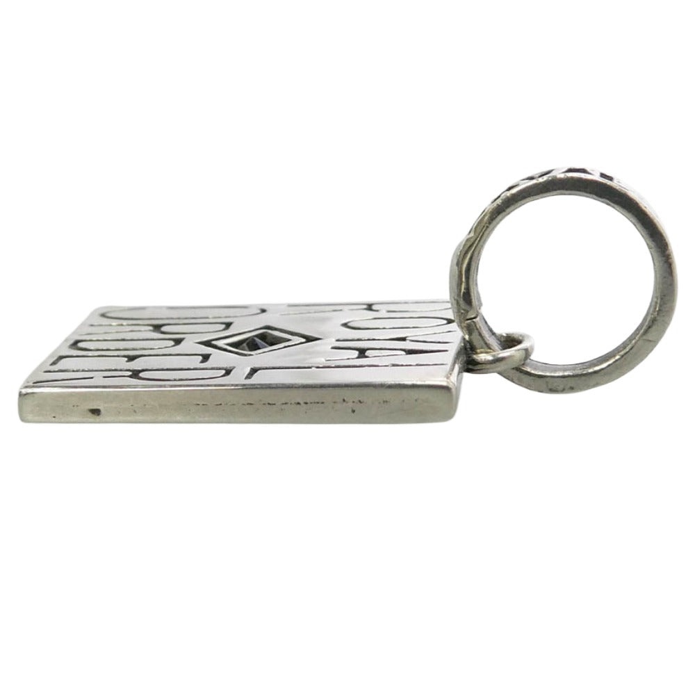 ROYAL ORDER ロイヤルオーダー SP110-S ACE OF DIAMOND with sapphire エースオブダイヤモンド サファイア ペンダントトップ シルバー系【中古】