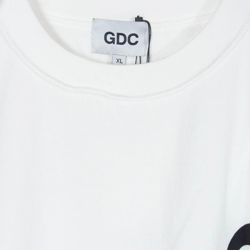 GDC ジーディーシー is-ness イズネス GD0338 × is-ness Logo Tee イズネス フロント バック ロゴ プリント Tシャツ 半袖カットソー ホワイト系 XL【極上美品】【中古】