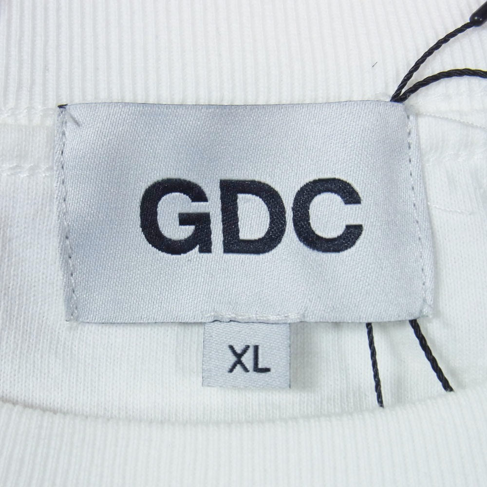 GDC ジーディーシー is-ness イズネス GD0338 × is-ness Logo Tee イズネス フロント バック ロゴ プリント Tシャツ 半袖カットソー ホワイト系 XL【極上美品】【中古】