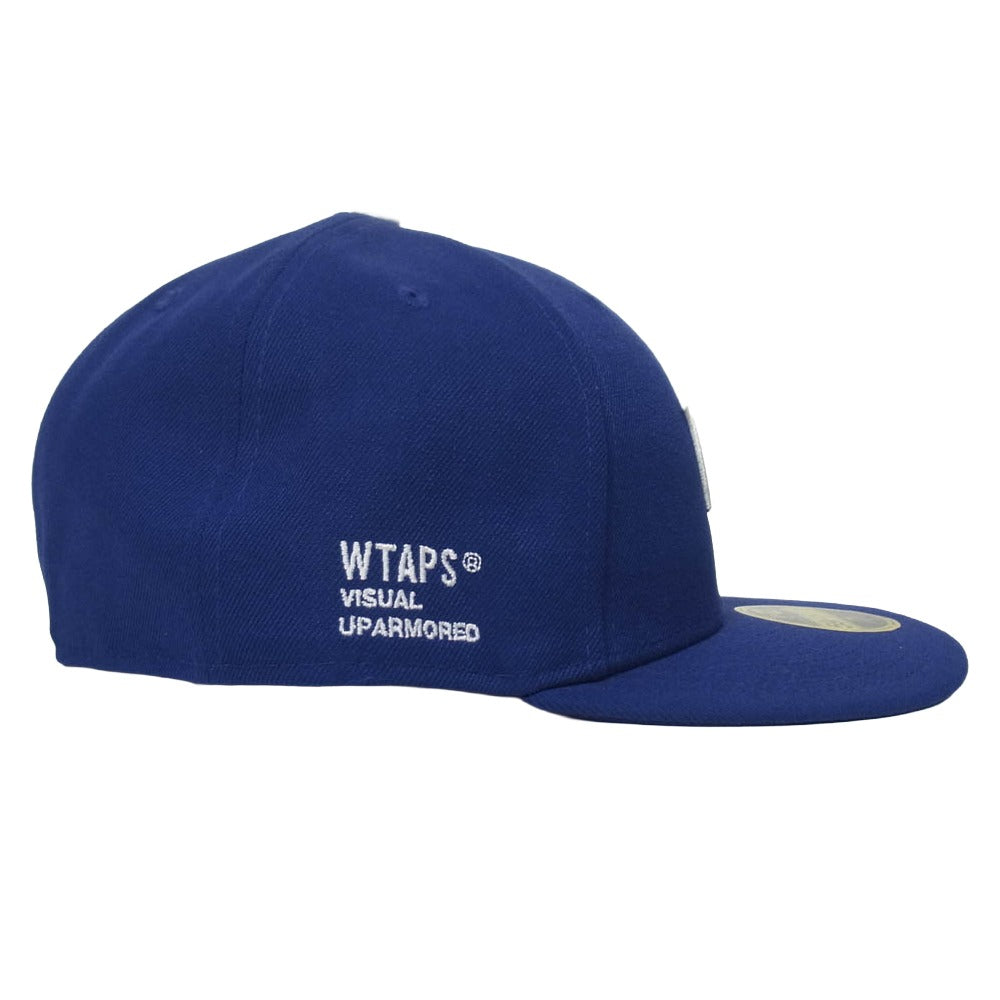 WTAPS ダブルタップス NEW ERA ニューエラ × NEW ERA 59FIFTY LOW PROFILE CAP POLY TWILL ニューエラ ロー プロファイル キャップ ポリ ツイル 帽子 X03 ブルー系 59.6cm【中古】