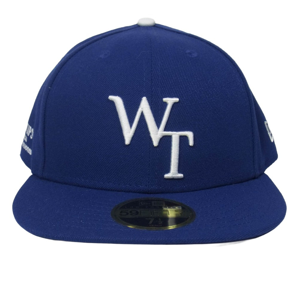 WTAPS ダブルタップス NEW ERA ニューエラ × NEW ERA 59FIFTY LOW PROFILE CAP POLY TWILL ニューエラ ロー プロファイル キャップ ポリ ツイル 帽子 X03 ブルー系 59.6cm【中古】